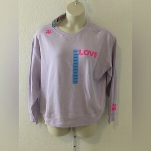 Wild Fox graphic crewneck Dogs Love Me sweatshirt Woman’s size Large